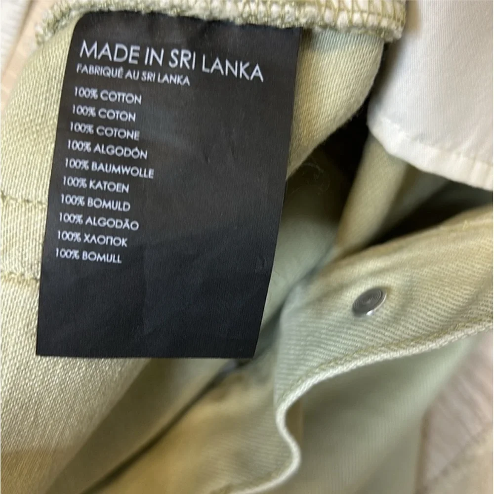 Club Monaco Women’s‎ Jeans 26 Sage Green Relaxed Slim Crop High Rise Straight